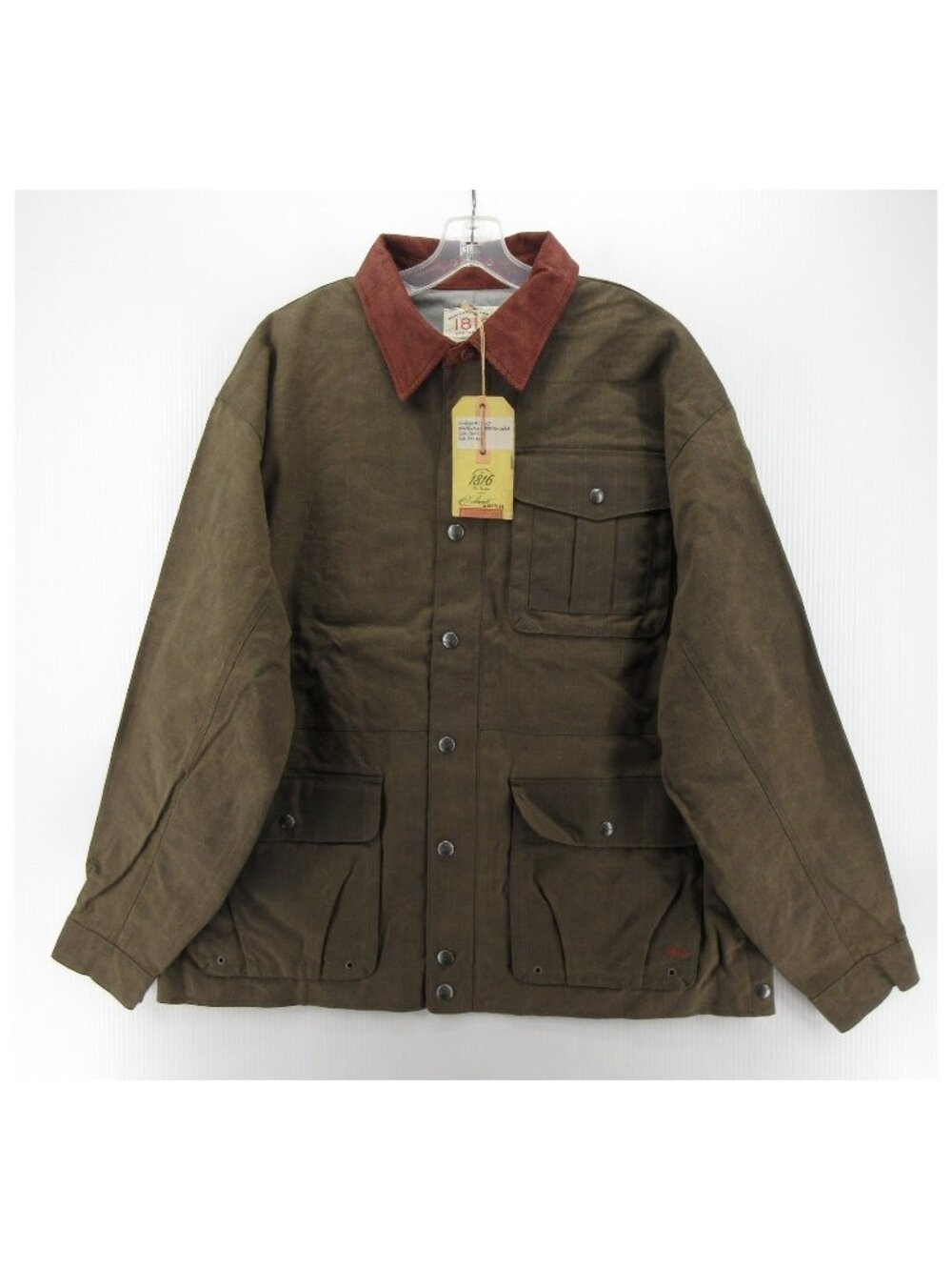 Remington Jacket XXL Waxed Barn Coat Field Hunting Elbow Patches NEW